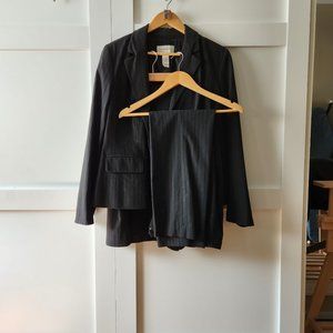 Liz Claiborne black with black stripe 3 piece suit
